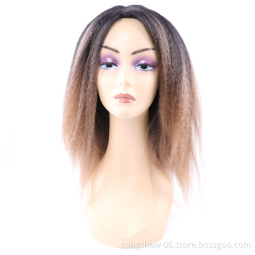48 hours delivery afro synthetic brown wigs wholesale  for black women